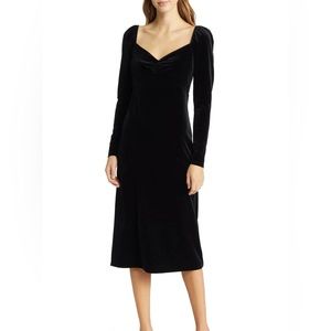 Boden Velvet Sweetheart Jersey Dress